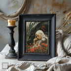 Framed artwork of a dragon and